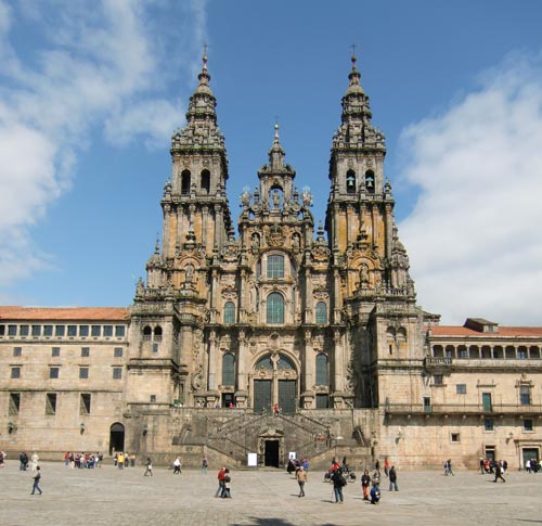 Foto: Norbert Niedenzu - vor der Kathedrale von Santiago de Compostela